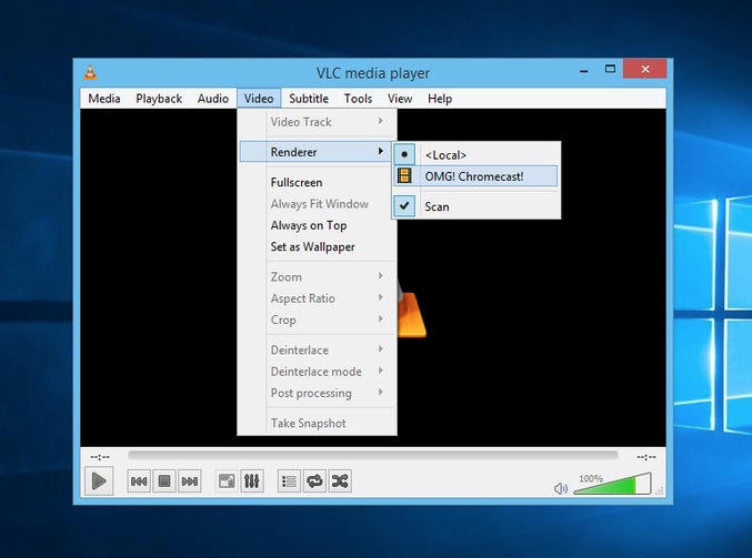 how to cast vlc to chromecast from windows